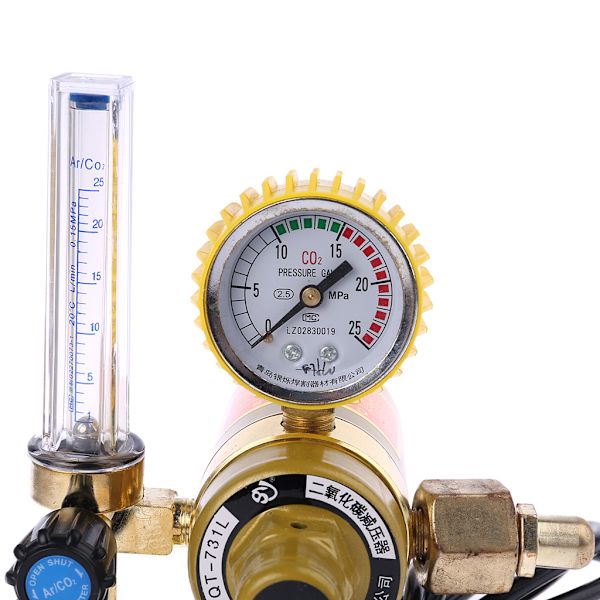 CO2-regulator med bra tätning CO2-svetsregulator Koldioxidtryckreduceringsventil Enkel installation Kompakt