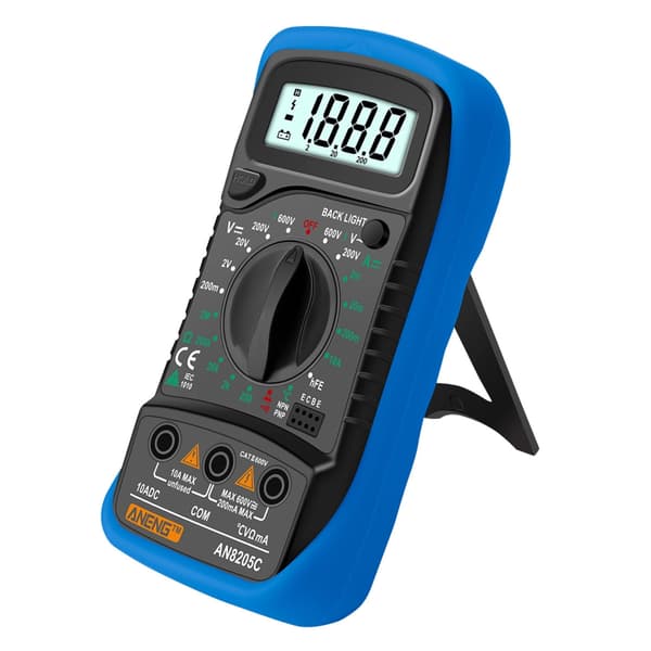 ANENG-AC/DC Amperemeter Volt Ohm Tester Meter Diode-Audion Multimeter med Termoelement Elektrisk Tester Meter 1999 Teller Blue