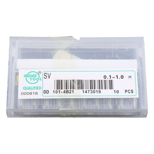10 st 0,1 mm till 1,0 mm PCB-tryckta kretskortskarbidmikroborrbitar Set Verktyg