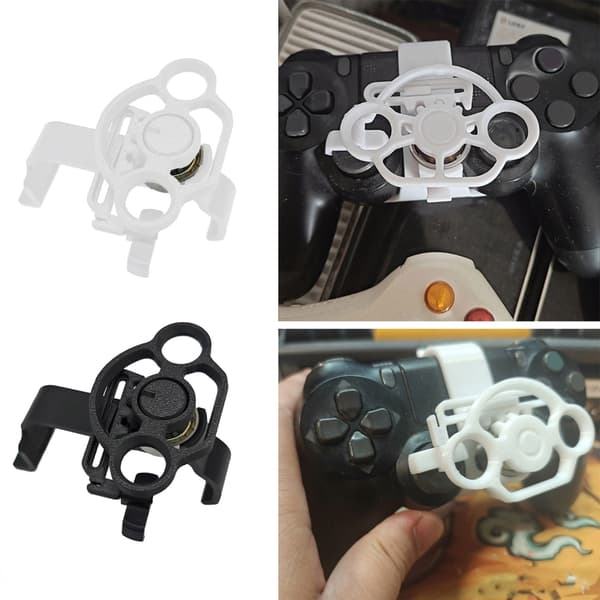 Racerbilrat Controller Udskiftning Racerbilrat til Trådløs Spilcontroller Mini Rat Controller White