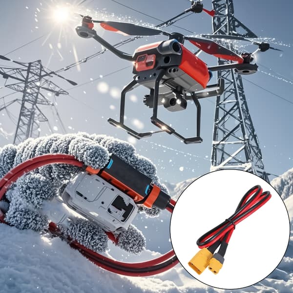 2ft til 12ft Adapterkabel XT60 Hun til XT90 Han Forlængerledning til Solpanel 61cm