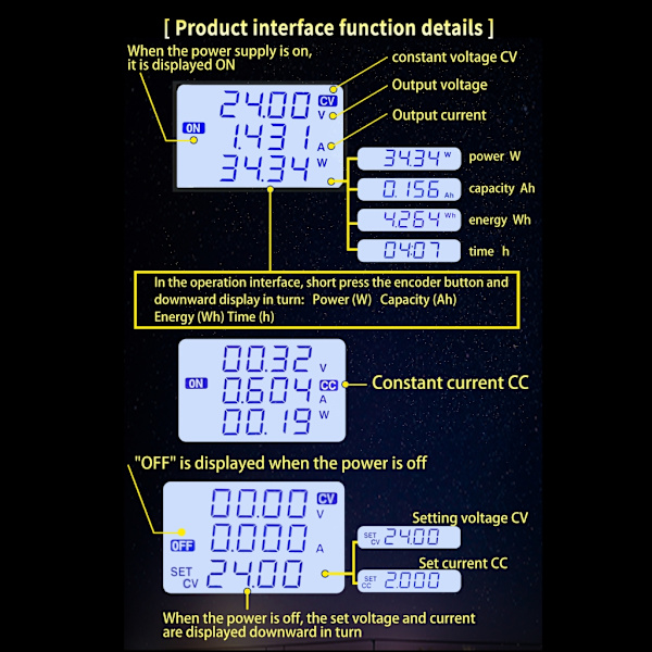 SK80H DC-DC Buck Boost Converter 5A 80W DC6-36V Ingångsströmförsörjningsmodul Justerbar
