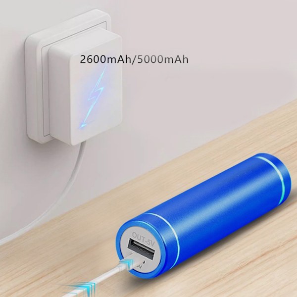 Batterihållare för 18650/21700 Batteri Power Bank Box Laddningsfodral R ed
