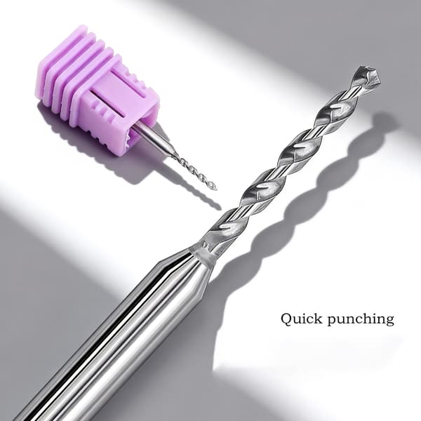 Præcis Manicure Poleringshoved Neglekunst Piercing Borebit til Jævn Finish