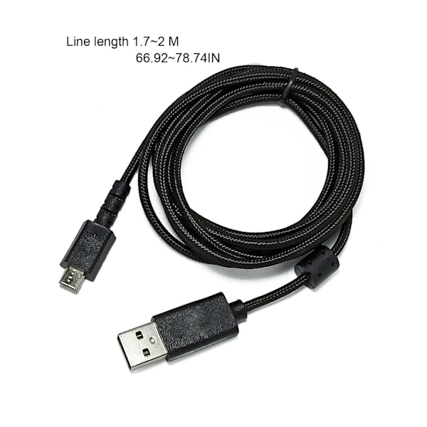 Ny USB-laddningskabel/Sladd/Tråd för G913 G913TK Tangentbord 79'' Flätad