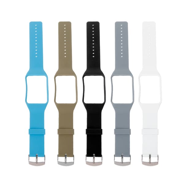 Silikone armbåndsrem erstatning til SM-R750 til Smartwatch White