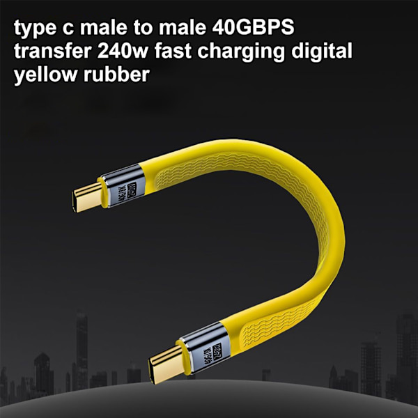 Multifunktions USB 4-kabel Typ C för 40 Gbps höghastighetsdata Snabb strömleverans upp till 240W Kompatibel med Thunderbolt3/4