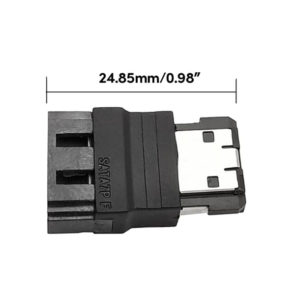 SerialATA - eSATA-sovitin 7P Naaras - SerialATA Uros -sovitin Kiintolevy