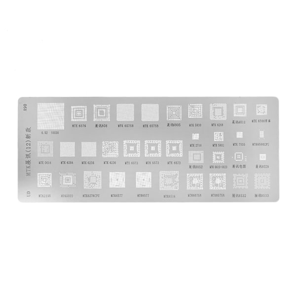3 st Universal BGA-omlödningsmallar Kit för MTK för HTC för Huawei Android