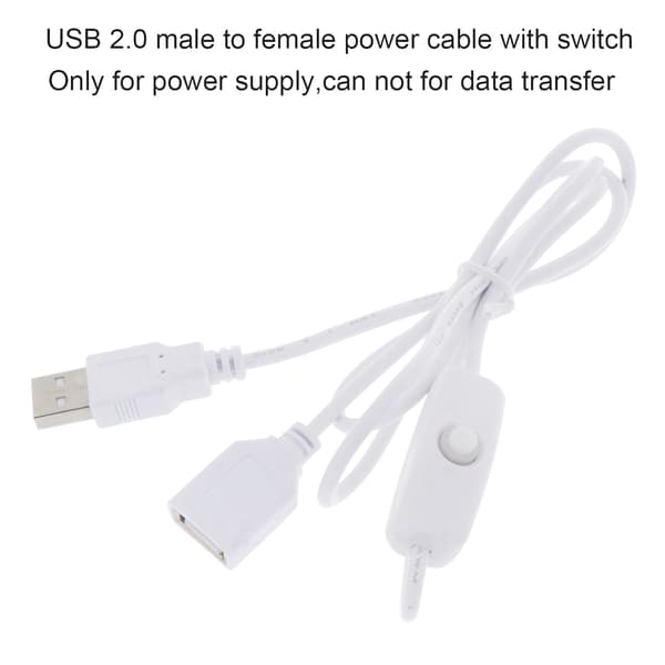USB-forlængerkabel med afbryder 5V strømforsyningskabel til USB-headset LED-strip