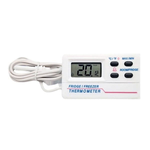 LCD digital kyltermometer inomhus utomhustermometer med 2 sensorer