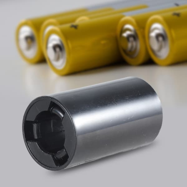 Bærbar AA til C Batteriadapter AA til C Størrelse Spacer for Strømkonvertering