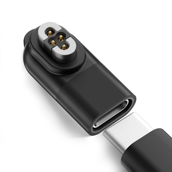 Snabb Laddning Magnetisk USB C Adapter Konverterare för OpenSwim S710 Hörlurar Portabel Black