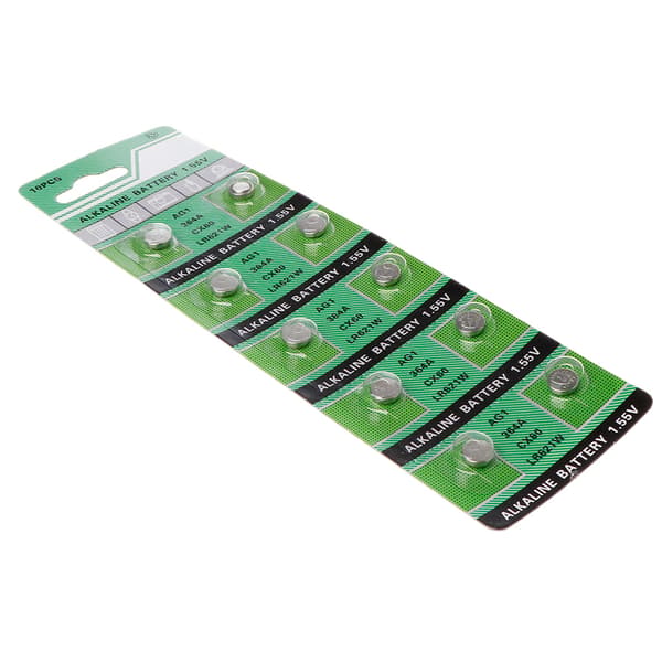 10-pack Multi Purpose Knappcellsbatteri 1,55V Knappbatteri för Elektronisk Enhet