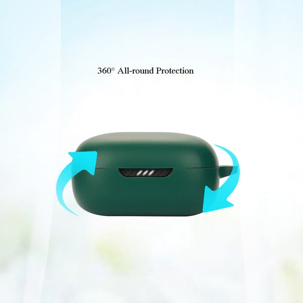 Fodral för JBLLive Pro 2 Headset Silikon Slagtåligt Skydd Stötsäkert Co Deep blue