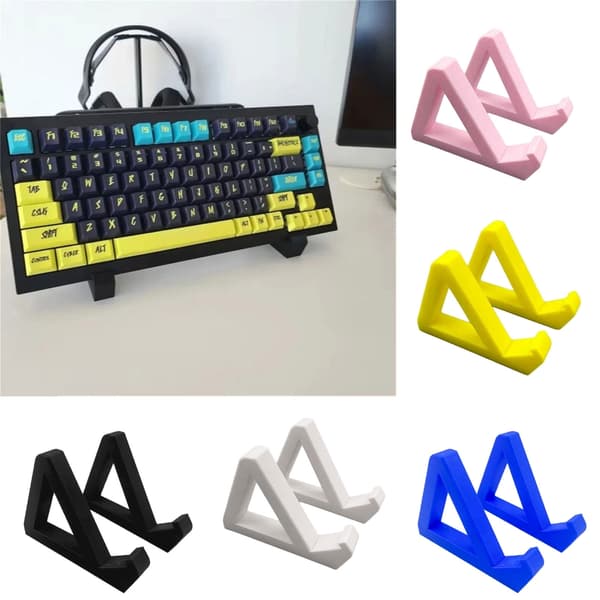 Ergonomisk Mekanisk Tastaturholder med Sklisikker Base for Gamere og Programmerere White