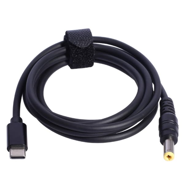 Type C til strømkabel 9V 12V 15V 20V USB C-plugger til hannladekabel 5.5x2.1mm - 12V