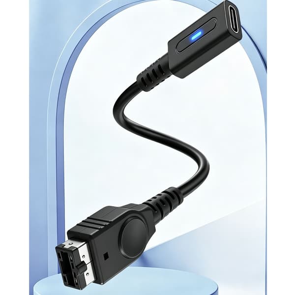 USB Typ C Laddningskabel för Advance SP Spelenheter och Original Spelkonsoler Underhållningsströmkabel