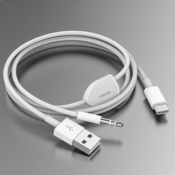 2 i 1 lydopladerkabel egnet til S22/S22 Ultra/S21/S20/Note 20 telefoner