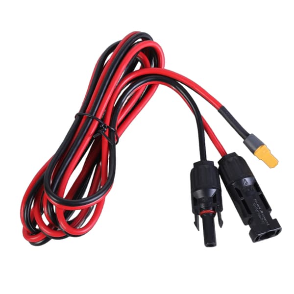 12AWG XT60 honladdningskabel för solgeneratorer och bilfällbar panel 3m