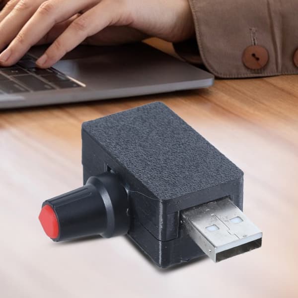 USB-fläkt Steglös Hastighetsregulator, 5V Strömregulator med Omkopplande Fläkthastighetskontroll för Kylningsenheter
