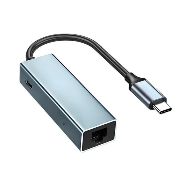 USB C netværksadapter med strømforsyning til stabilt onlinespil
