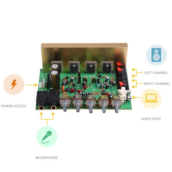 Digital 100W+100W forsterker tonekort lydforsterkerkort HIFI Stereo