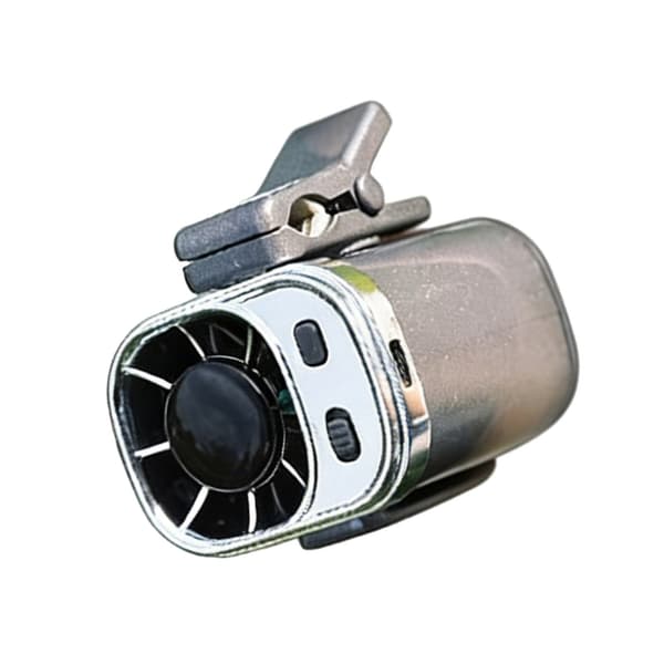 Bærbar USB Genopladelig Elektrisk Ventilator Støjsvag Udendørs Klips Taljeventilator Grey