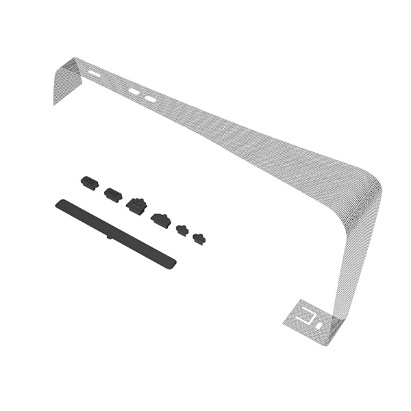 Mittremskydd för kylfläns, dammskyddsnät med dammskyddspluggar, gamepad-skin
