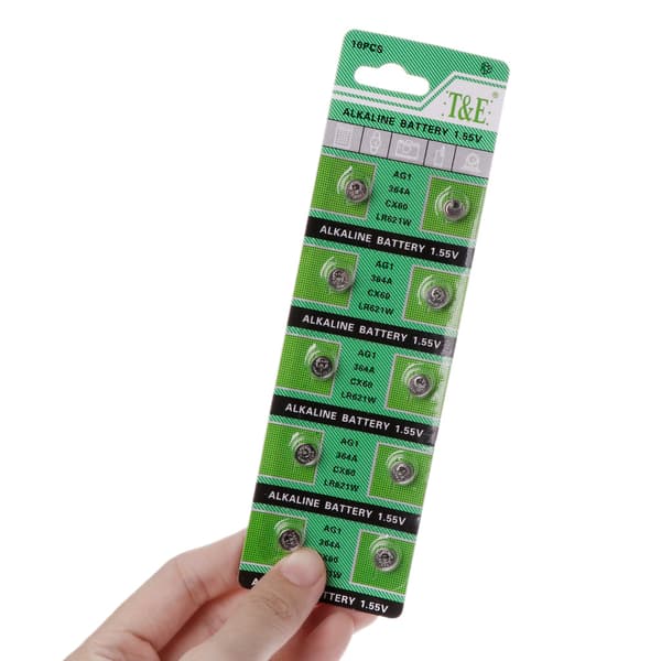 10-pack Multi Purpose Knappcellsbatteri 1,55V Knappbatteri för Elektronisk Enhet
