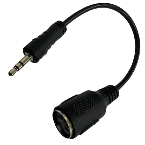 Profesjonell 3,5 mm til Din 5-pinners lydkabel fleksibel adaptertilkobling