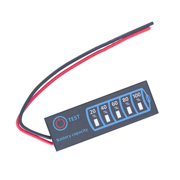 Batteriprocentvisningsmodul til lithium-, bly-syre 5-30V-systemer