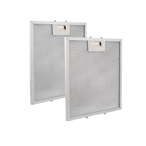 Ventilatorhette Fettpanel 2-pakning Aluminium Perforert 13,56 x 13,69 Tommer