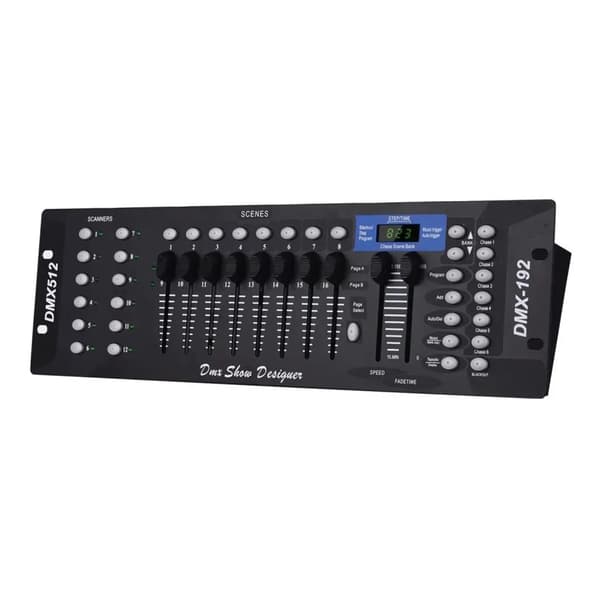 DMXs Controller Konsoller 192 Kanal DMX512 Konsoller til Scenelys og Moving Head Lys med LED Display