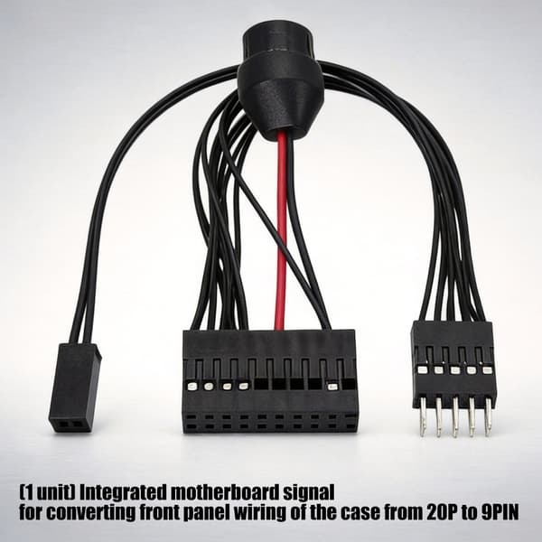 20P til 9PIN frontpanel signaloverføringsledning for datamaskinvesketilkobling