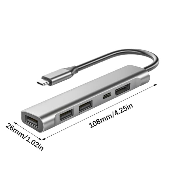 USB C Adapter Dockingstation HDTV USB3.0 USB2.0 Overførselsadapter