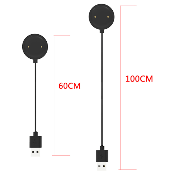 För Mibro X1 för Smart Watch Verge för Smart Watch Ersättnings USB Laddare Char 60cm