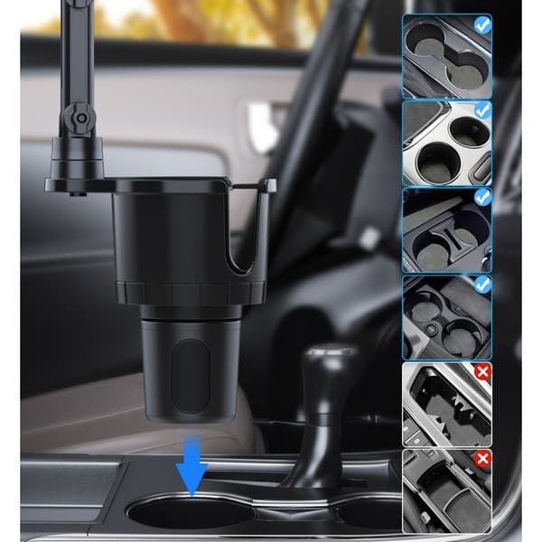 Bilkoppholder monteringsbase med 17 mm kulehode for mobiltelefonstativ