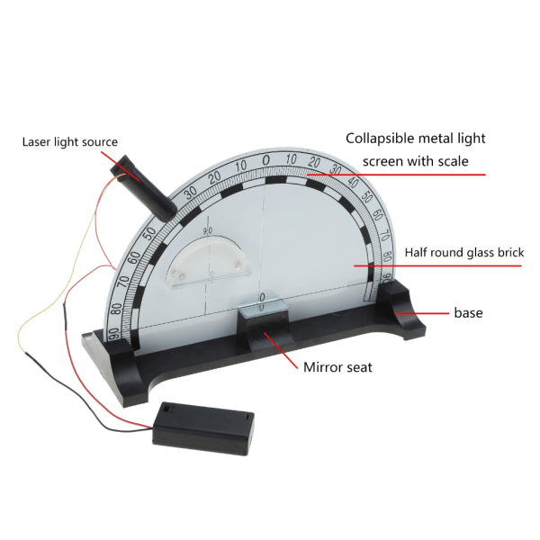 Hopfällbara elevundervisningsinstrument Ljusreflektion Refraction Demonstrator