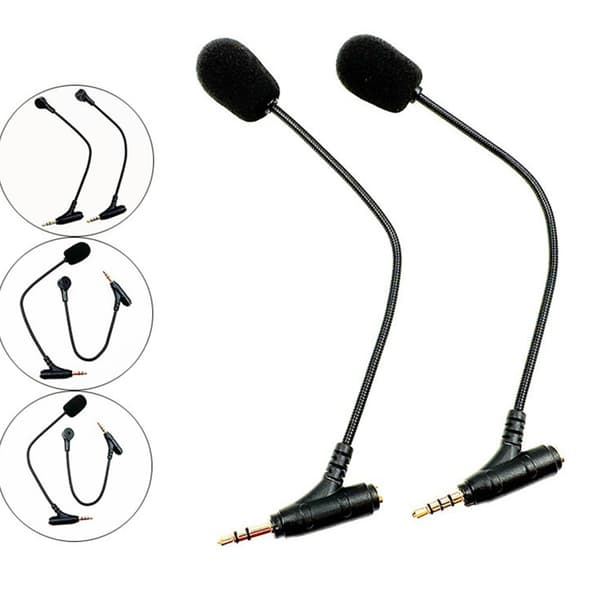 Spelmikrofon 3,5 mm haneplugg brusreducerande mikrofon spelheadset hörlurar 3 sections
