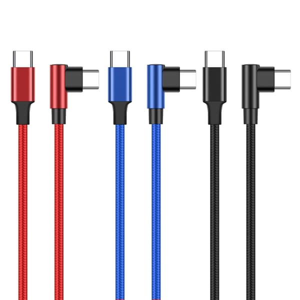 Hurtig Type C Opladerkabel PD60W Kompatibel til Smartphone Tablets Laptop Blue 1m