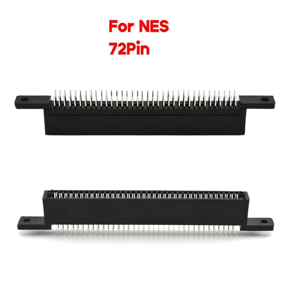 Underhållningssystem Spelkassett Slot Connector Socket för NES Konsol 72 Pin
