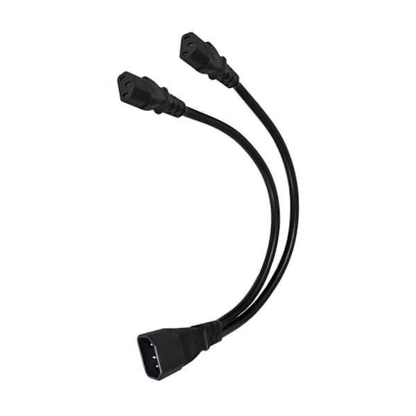 IEC 320 C14 Han till 2x C13 Hon Splitter Kabel 50cm Tungt Utförande