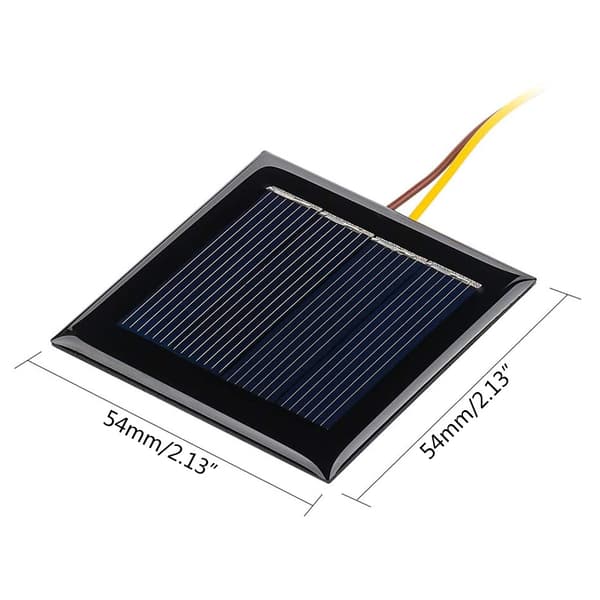 Olje-resistent Solar Droplet Panel 2V 100Mah Polykrystallinsk Solcellepanel