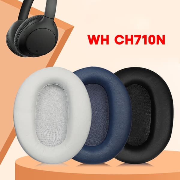 Hodetelefon Øreputer Ermer for WH-CH710N Hodetelefon Øreputer Øremuffer Ermer Black