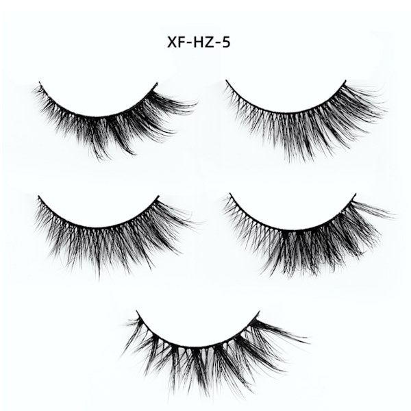 5 par Cat Eye Lashes Wispy Faux Mink Lashes Cat Eye Ögonfransar för kvinnor XFHZ-5