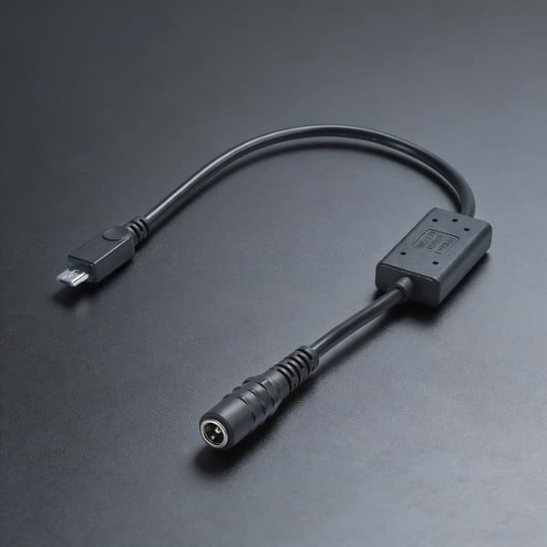 Universal MicroUSB-opladerkabel 5.5x2.1mm hunstik 5V 3A udgang til flere enheder null - Straight head