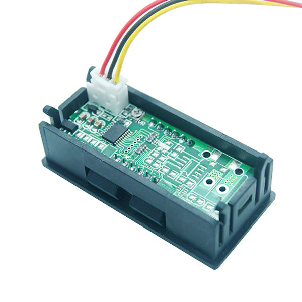 Super Mini 0,56 Tums 4-siffrig Voltmeter 100V för 13 12 Pro Max/Pro/Mini