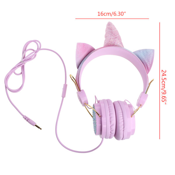 Barnheadset Lärande Rekvisita Universal 3.5mm Jack Bra Hjälp för Onlineklass