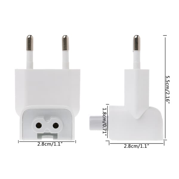 US til EU Plugg Lader Konverter Adapter Strømforsyninger